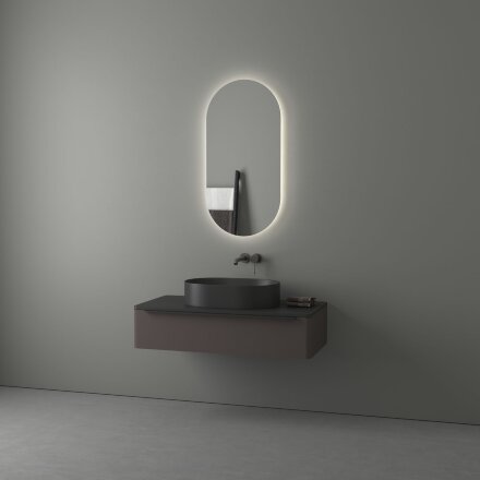 Зеркало Evoform с LED-подсветкой 21,5 W 50х100 см Без выключателя Нейтральный белый свет в Казани 