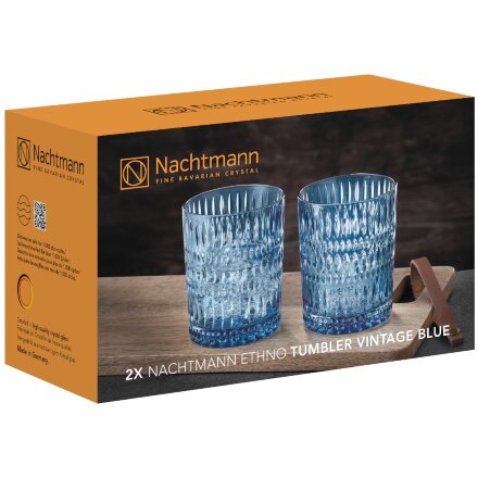 Набор стаканов низких Nachtmann Ethno голубой 2 шт 304 мл в Казани 