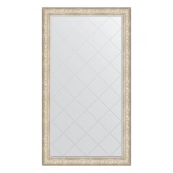 Зеркало напольное с гравировкой в багетной раме Evoform виньетка серебро 109 мм 115x205 см
