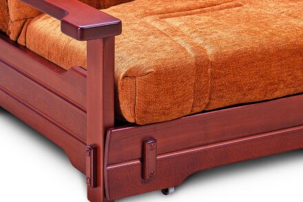 Кресло-кровать аккордеон Брест с деревянными подлокотниками в Казани 