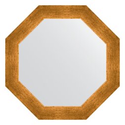 Зеркало в багетной раме Evoform травленое золото 59 мм 50,4х50,4 см