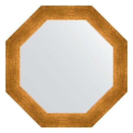 Зеркало в багетной раме Evoform травленое золото 59 мм 50,4х50,4 см в Казани 