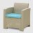 Комплект мебели LF стол+софа 2-х местная+2 кресла с подушками в Казани 